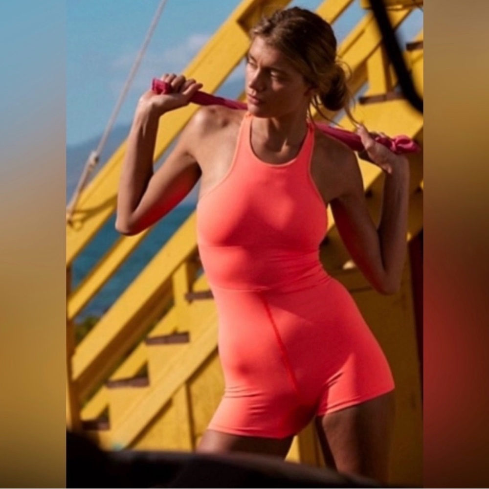 Free People Neon Athletic Romper